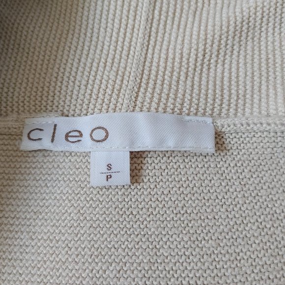 Beige Roll-Up Sleeve Cardigan - Picture 9 of 11